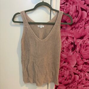 Women's Knit Tank Top - Tan